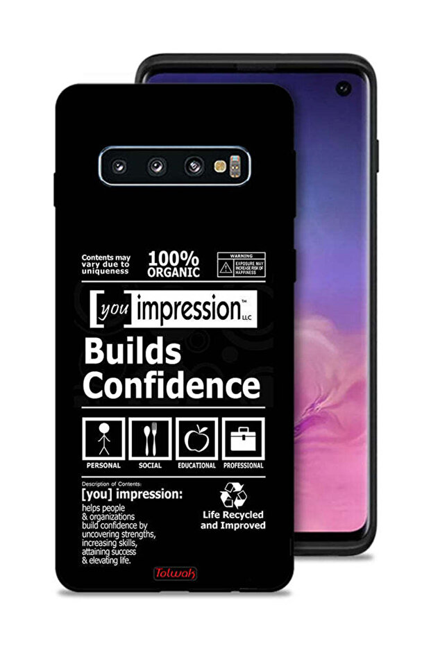 غطاء حماية لهاتف Samsung Galaxy S10 - ملصق يعزز الثقة