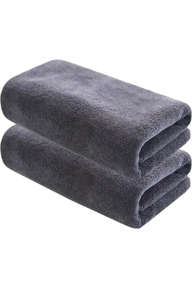 2-Piece Microfiber Bath Towel 70*140cm, Soft, Durable, Super Absorbent