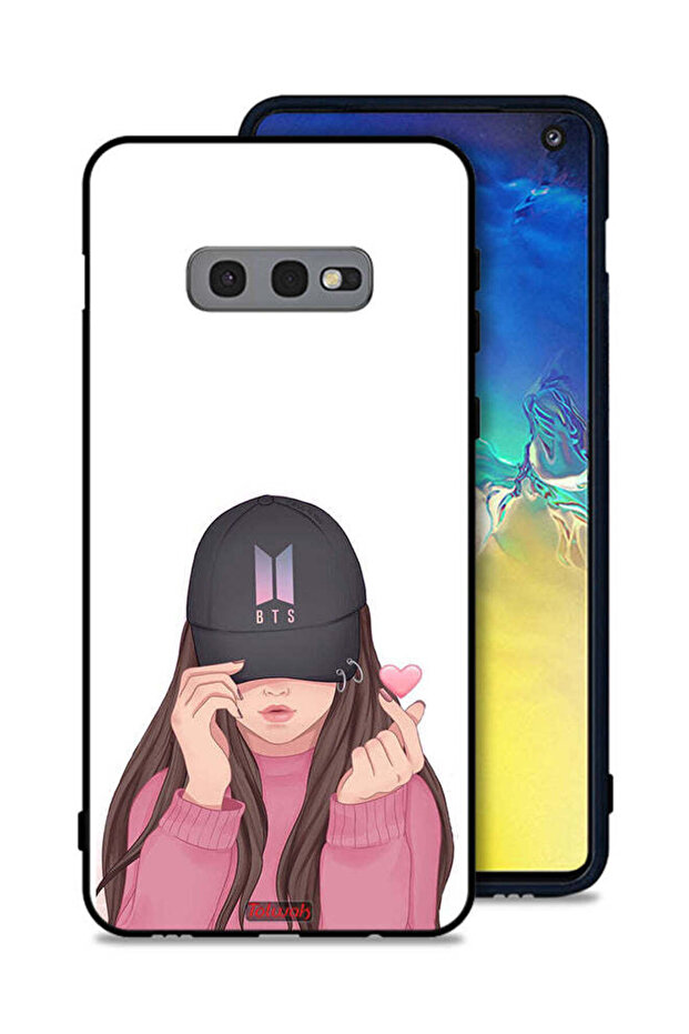 غطاء حماية لهاتف Samsung Galaxy S10e، فتاة تلتقط الصور