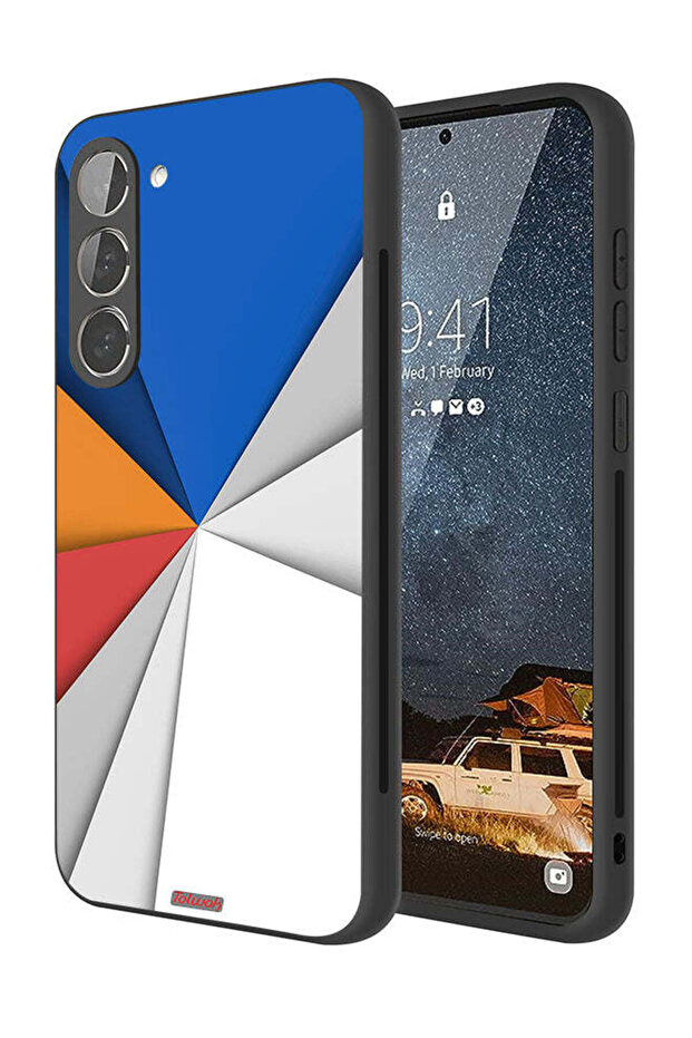 غطاء حماية لهاتف Samsung Galaxy S23 Plus 5G مصنوع من مادة مطابقة للفن التجريدي