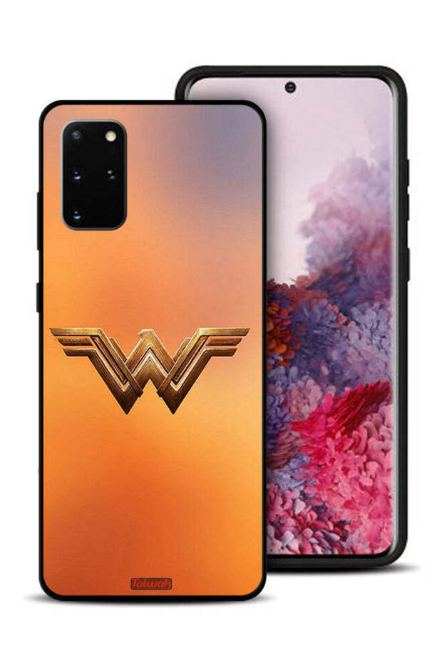 غطاء حماية لهاتف سامسونج جالكسي S20 بلس بشعار Wonder Women