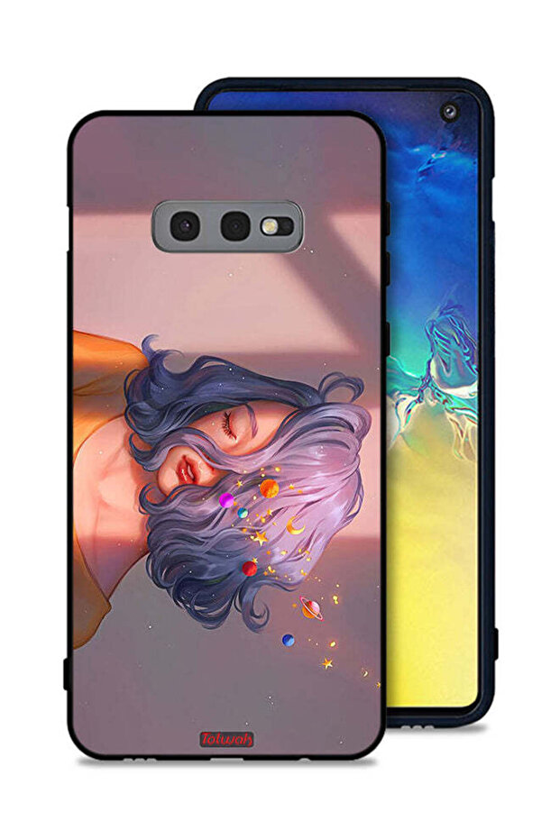 Samsung Galaxy S10e Protective Case Cover Girl And Space Art