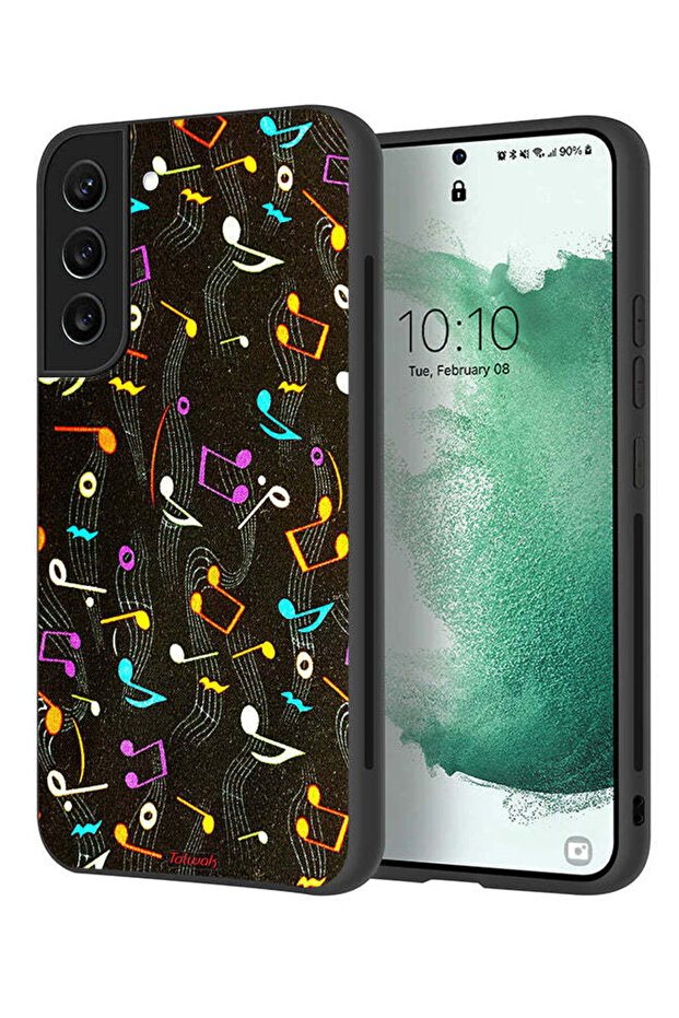 Samsung Galaxy S21 Plus 5G Protective Case Cover Music Fabric Pattern