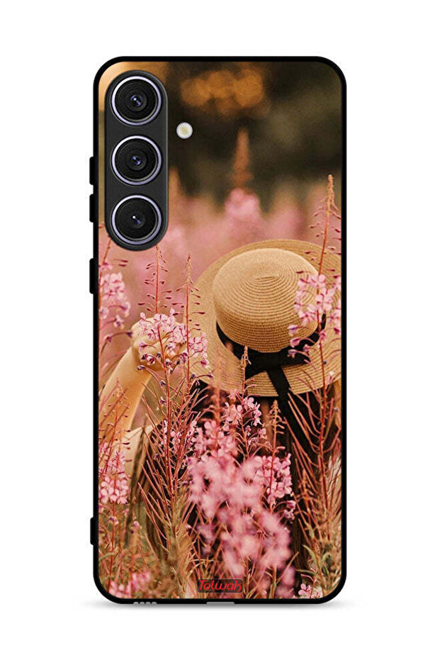 Samsung Galaxy S24 Plus 5G Protective Case Cover Hat Girl In Flowers