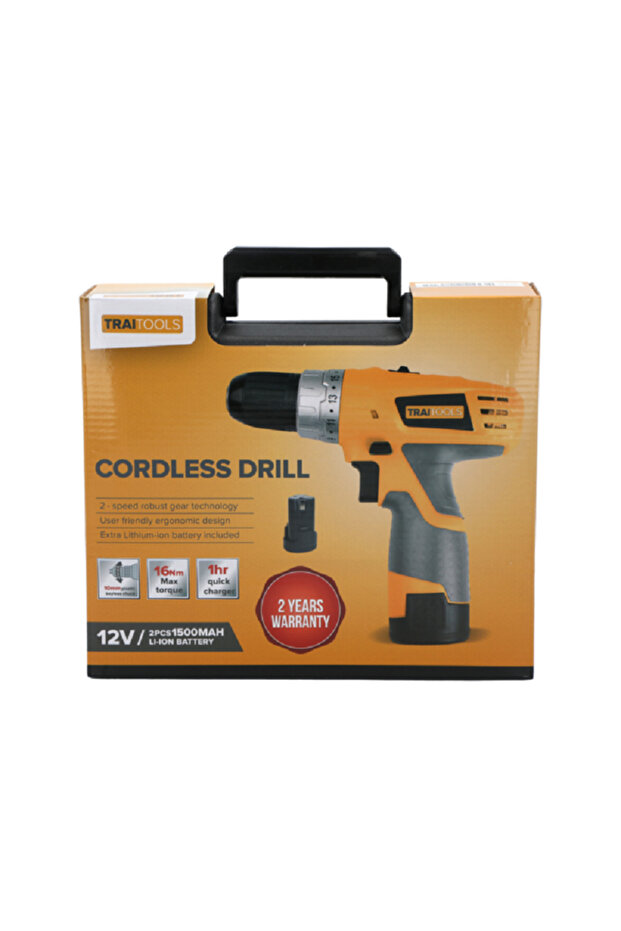 مثقاب لاسلكي 12 فولت بسرعتين متعدد الألوان 10 مم - 4