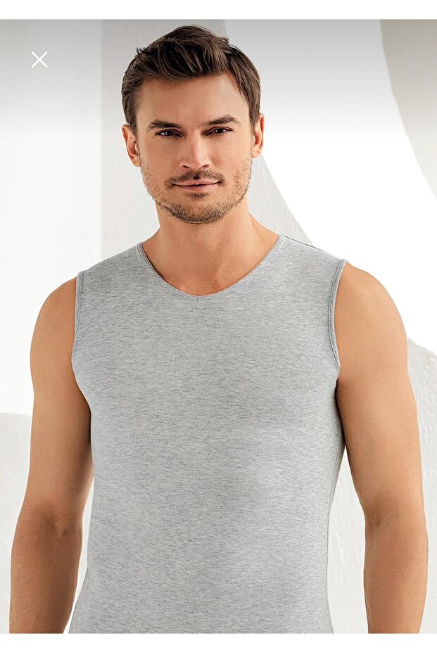 *****Şahi̇nler, 6'Lı Package Men's Colorful L Stretch Fabric Sportsman V-Neck Zero Sleeve Undershirt Tme079M6
