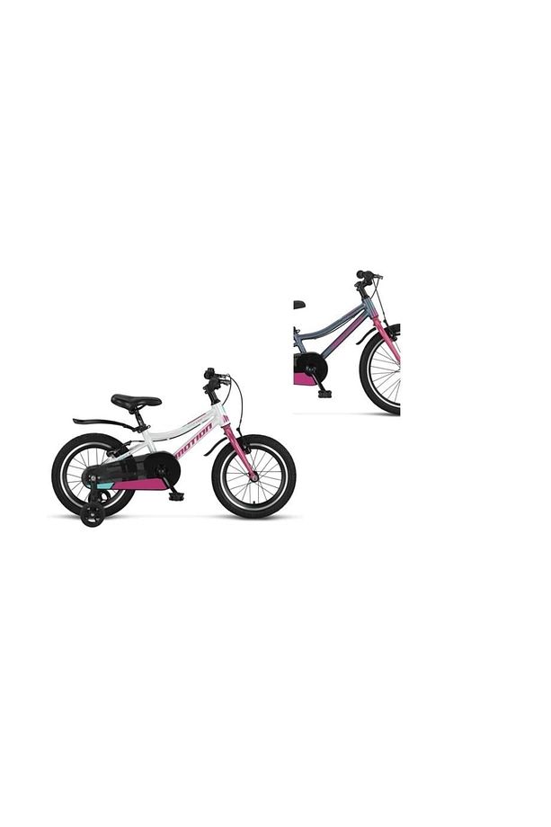 ÜMİT 1674 MOTION KIZ ÇOCUK BİSİKLETİ V 16 JANT ANTRASİT PEMBE - 1