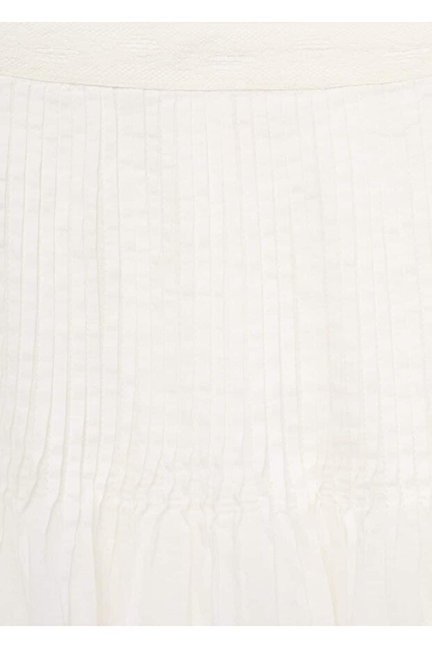 Pamuklu dantel etek - 6