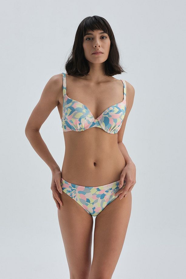 Somon - Mavi Kaplı Bikini Üstü - 4