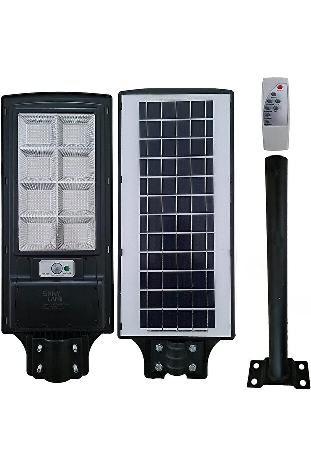 LED Solar Street Lights Outdoor, Dusk to Dawn Flood Lights Outdoor with Remote Control, 6000K IP66