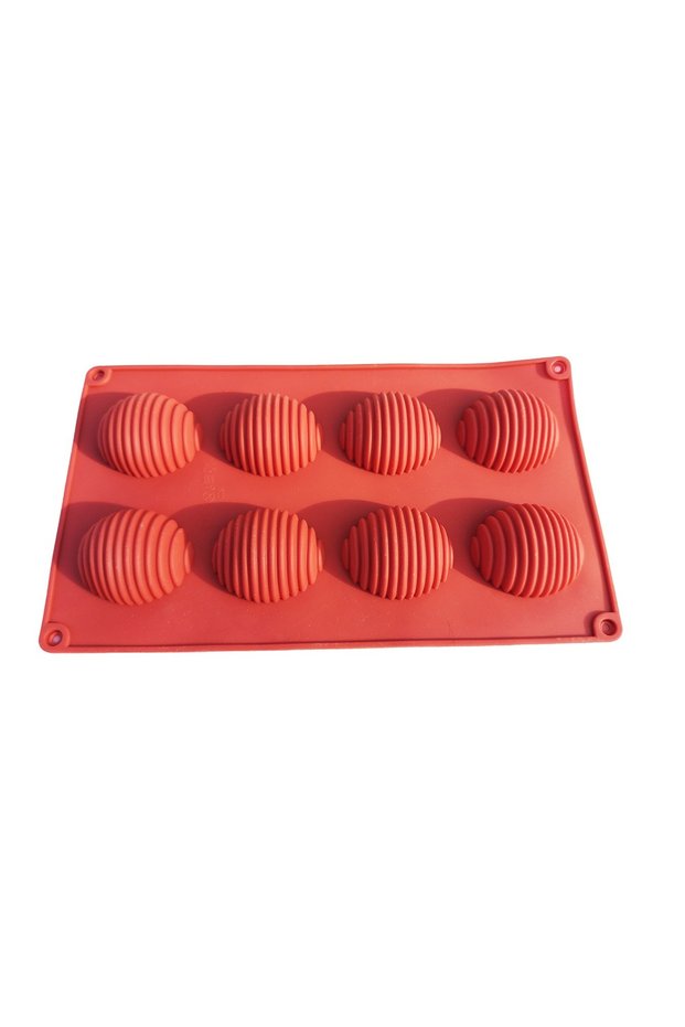 Silicone baking mold, 8 egg cavities