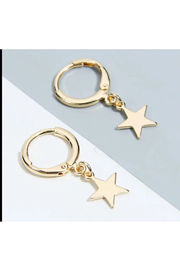 Complete Your Elegance with Elegant Star Pattern Earrings - 1
