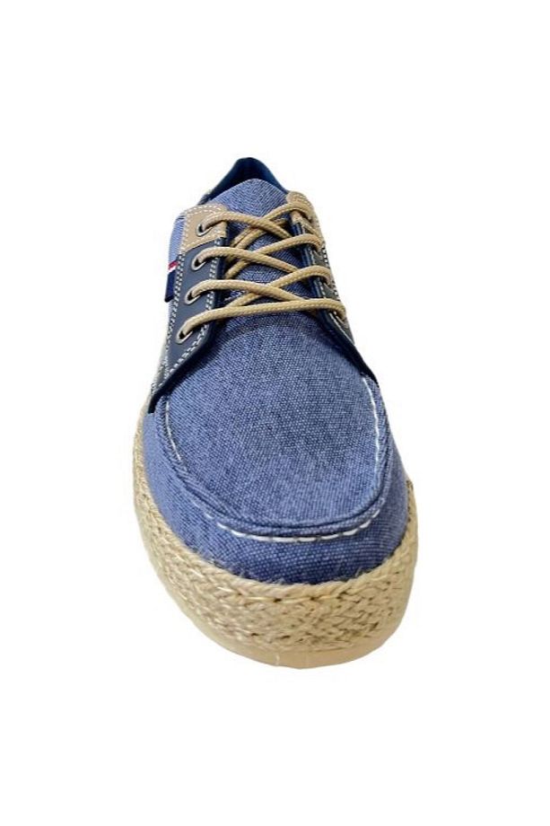 KNX Günlük Rahat Kalıp Yumuşak Taban Canvas Denim Loafer Ayakkabı - 3