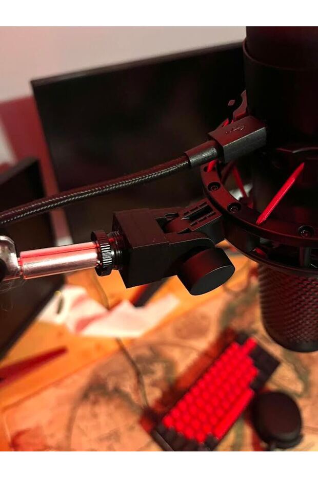 Geliştirilmiş HyperX Quadcast - mikrofon kolu adaptörü (Plastik Aparattır!!!) - 3
