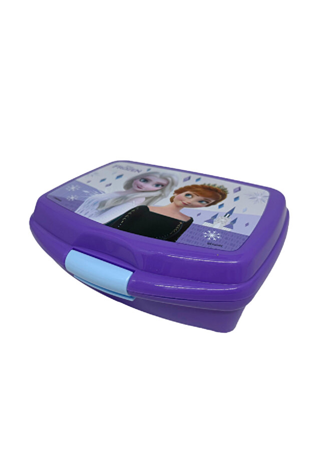 صندوق غداء مستطيل متين عالي الجودة باللون الأرجواني - 1