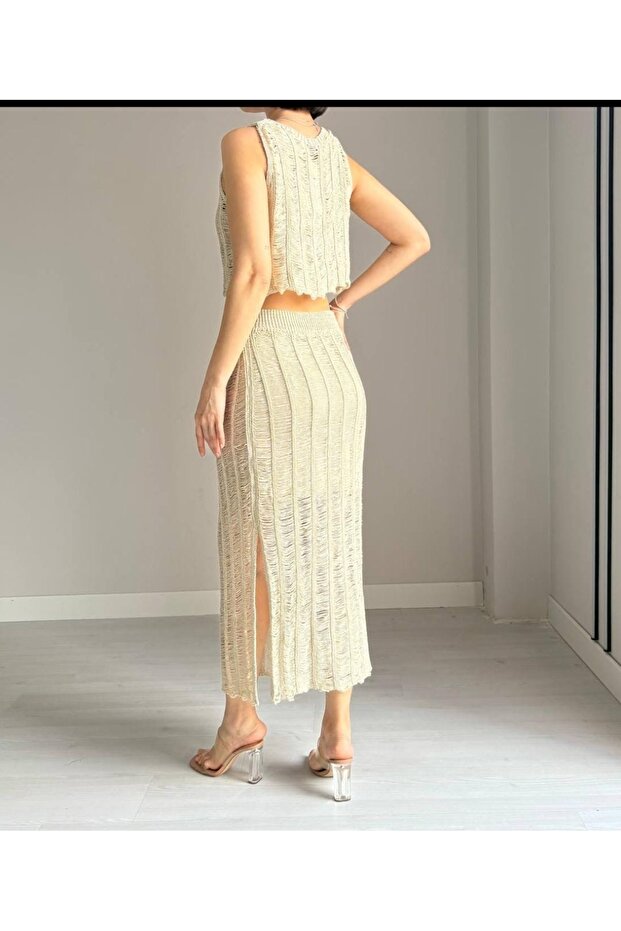 Etek bluz örme ikili takım - 3