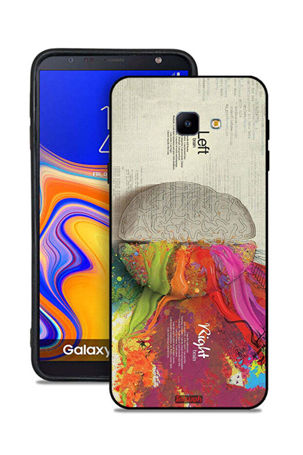 غطاء حماية لهاتف Samsung Galaxy J4 Plus بتصميم تجريدي لعلم الدماغ