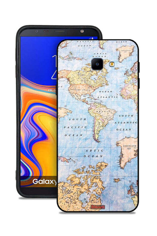 Samsung Galaxy J4 Core Protective Case Cover World Map