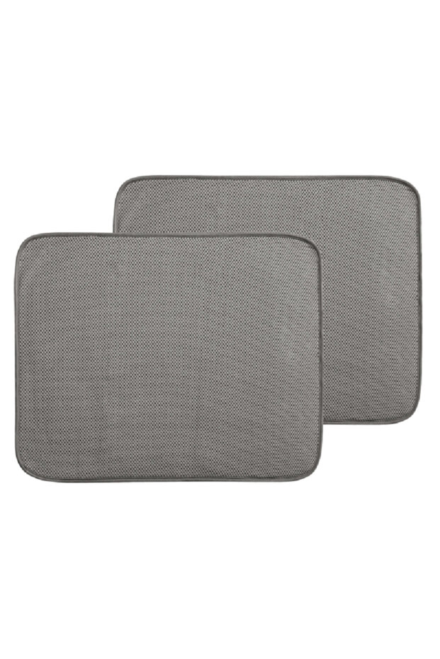 Large Dish Drying Mat Grey - 2