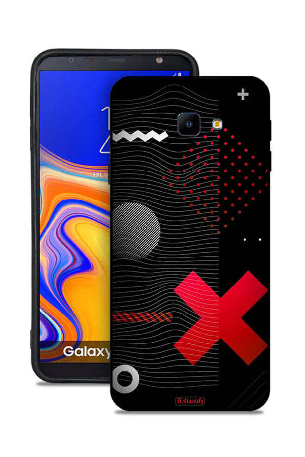 غطاء حماية لهاتف Samsung Galaxy J4 Plus بعلامة الصليب