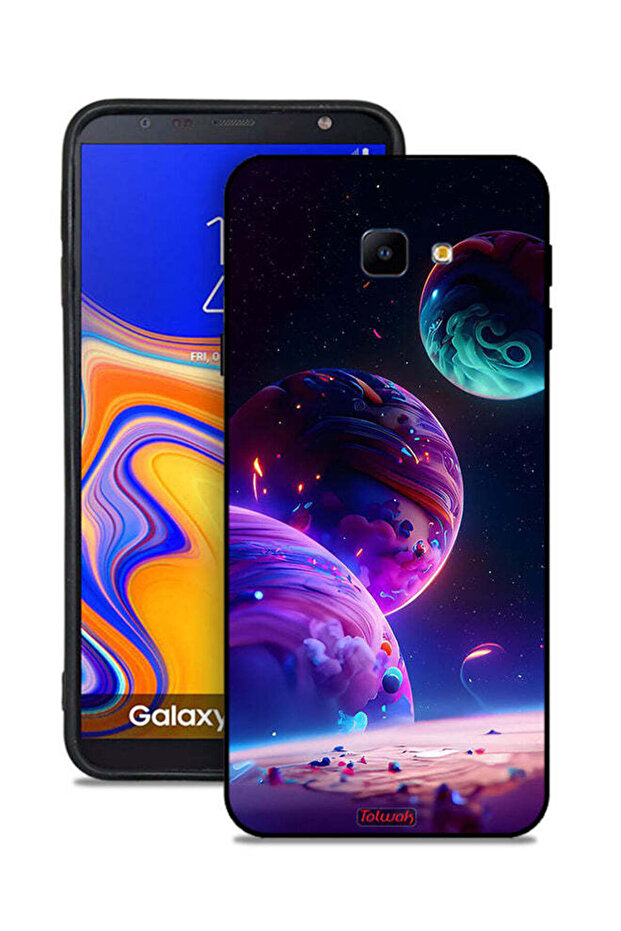 غطاء حماية لهاتف Samsung Galaxy J4 Core بنمط كوكبي