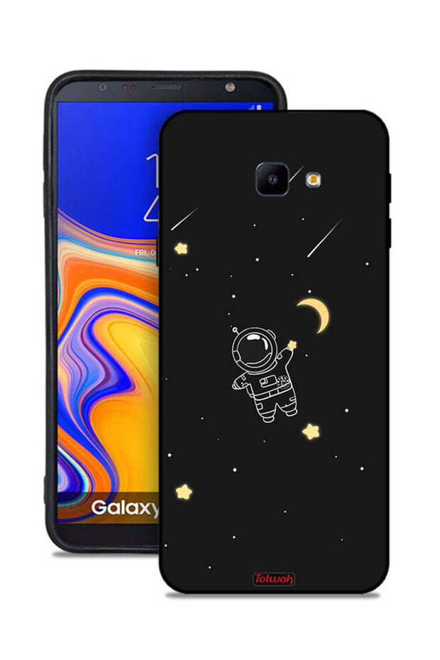 غطاء حماية لهاتف Samsung Galaxy J4 Core بتصميم مشبك فني لرائد فضاء