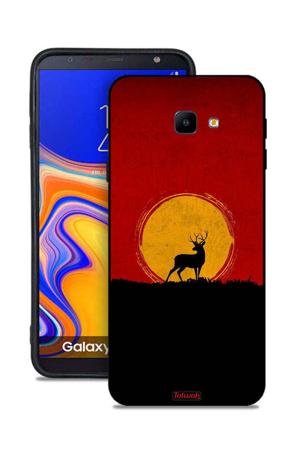Samsung Galaxy J4 Core Protective Case Cover Deer And Moon Artwork