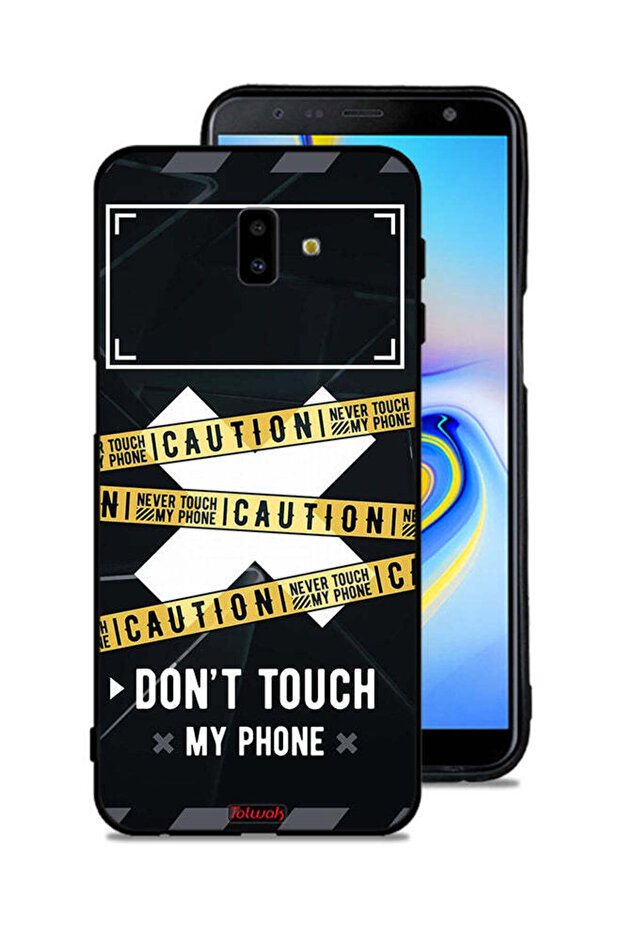 Samsung Galaxy J6 Plus Protective Case Cover Caution Never Touch My Phone