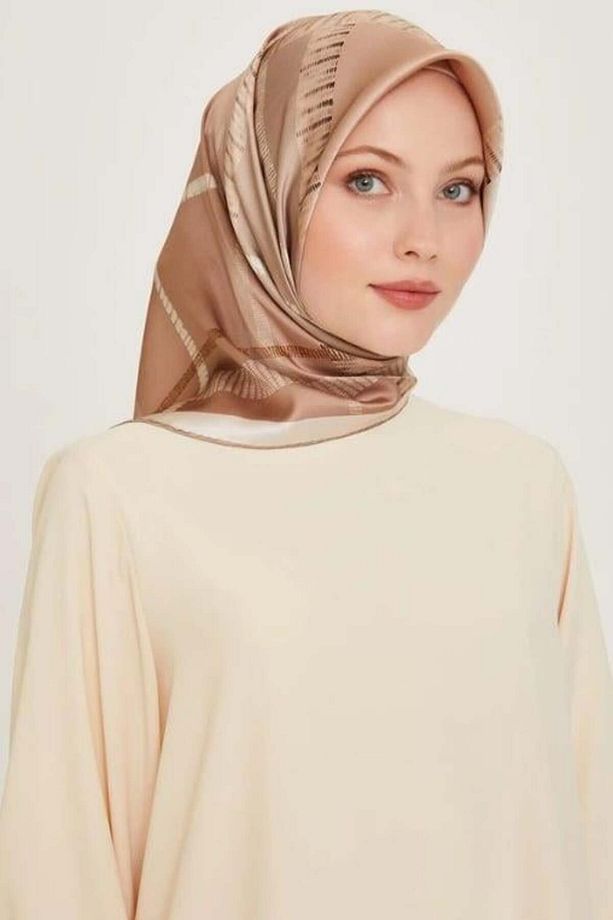 İpek Eşarp 2025 Kış - 9206-85 Vizon Twill - 1