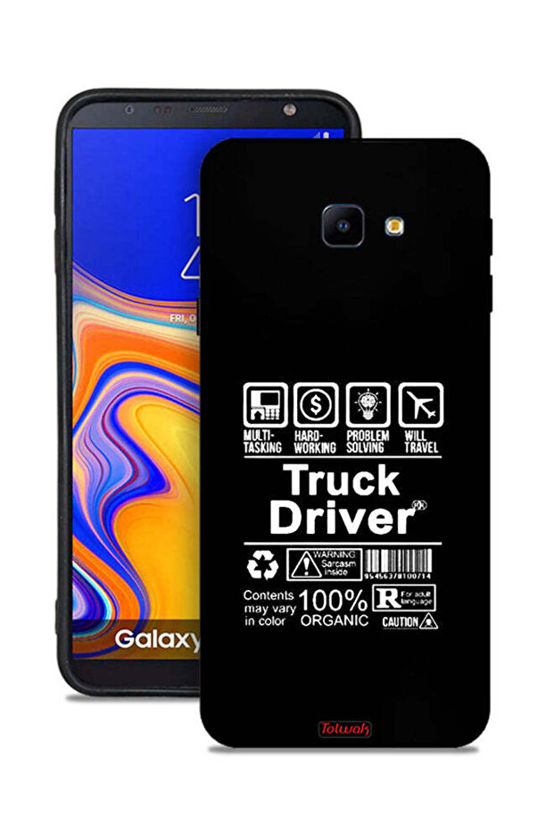 غطاء حماية لهاتف Samsung Galaxy J4 Core، ملصق سائق شاحنة