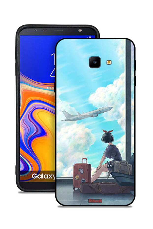 غطاء حماية لهاتف Samsung Galaxy J4 Core بتصميم فن السفر