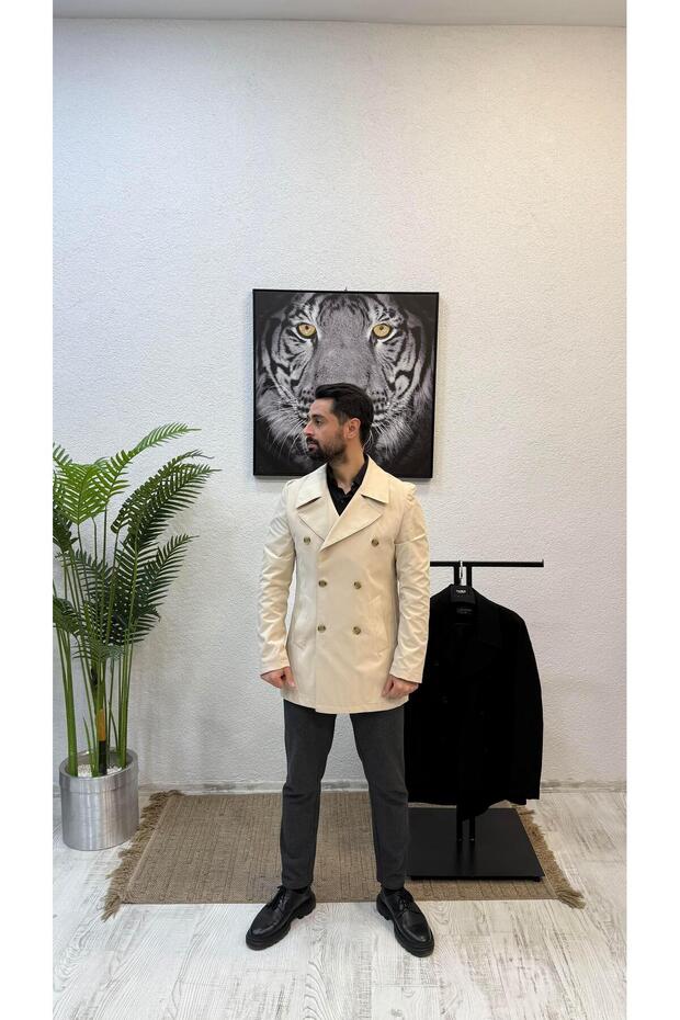 Yazlık Trençkot Bej - 1