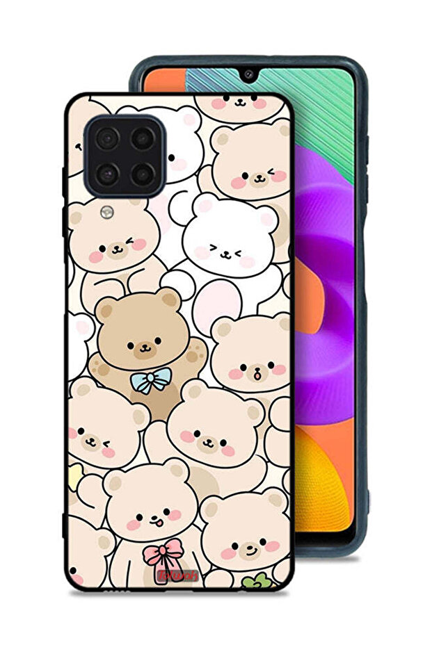 Samsung Galaxy M32 4G Protective Case Cover Bears Pattern