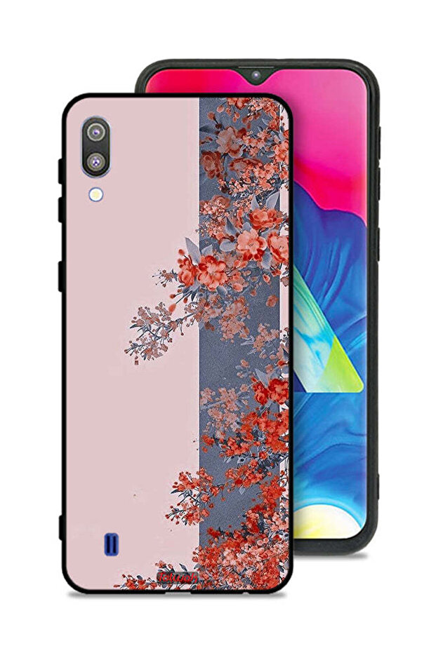 Samsung Galaxy M10 Protective Case Cover Tree Leaves And Flowers Art
