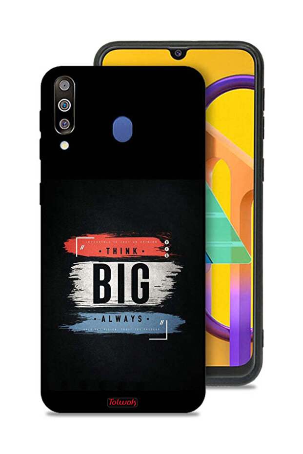 غطاء حماية لهاتف Samsung Galaxy M30 - فكر دائمًا بشكل كبير