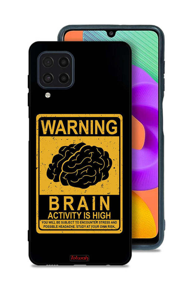 غطاء حماية لهاتف Samsung Galaxy M22 تحذير من ارتفاع نشاط الدماغ
