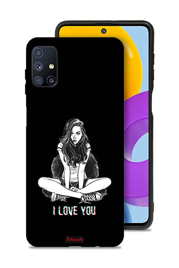 Samsung Galaxy M51 Protective Case Cover I Love You Art