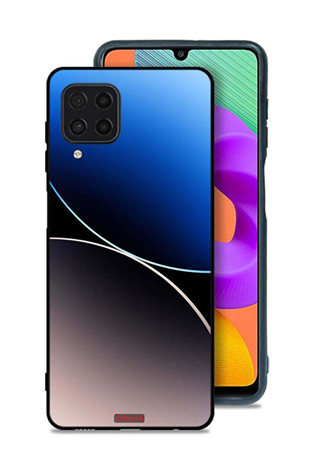 Samsung Galaxy M22 Protective Case Cover Curve Lines Pattern