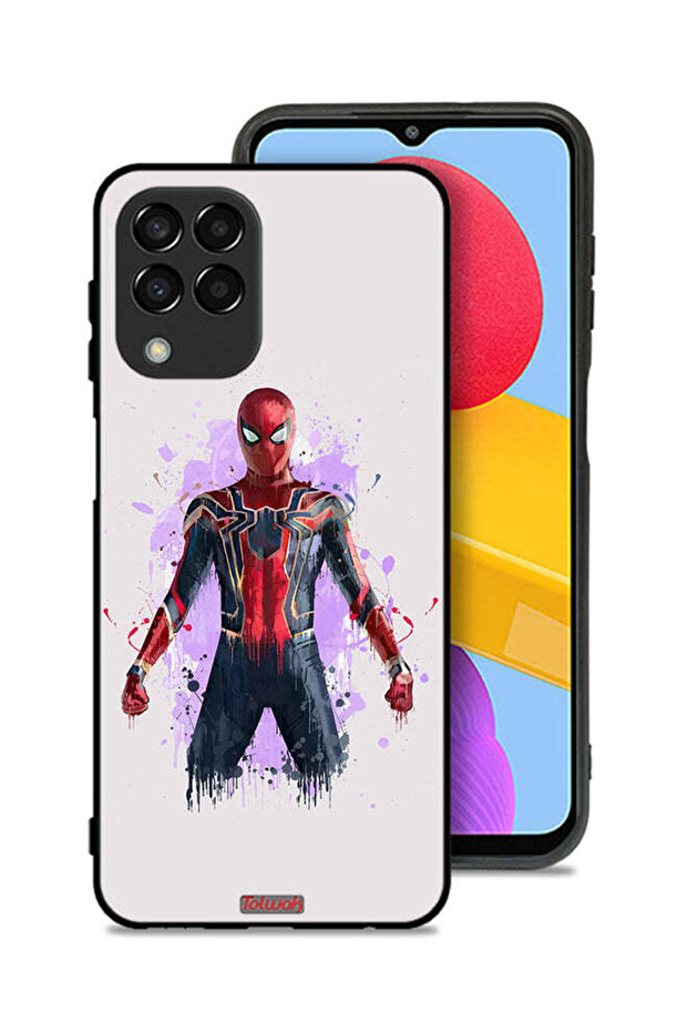 غطاء حماية لهاتف Samsung Galaxy M33 بتصميم العنكبوت الحديدي