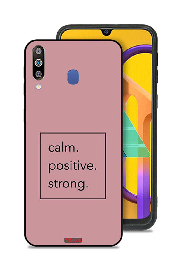 Samsung Galaxy M30 Protective Case Cover Calm Positive Strong