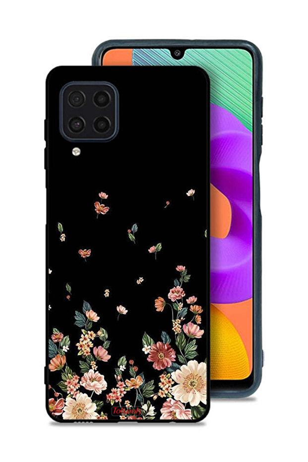 Samsung Galaxy M32 4G Protective Case Cover Small Flowers In Bottom