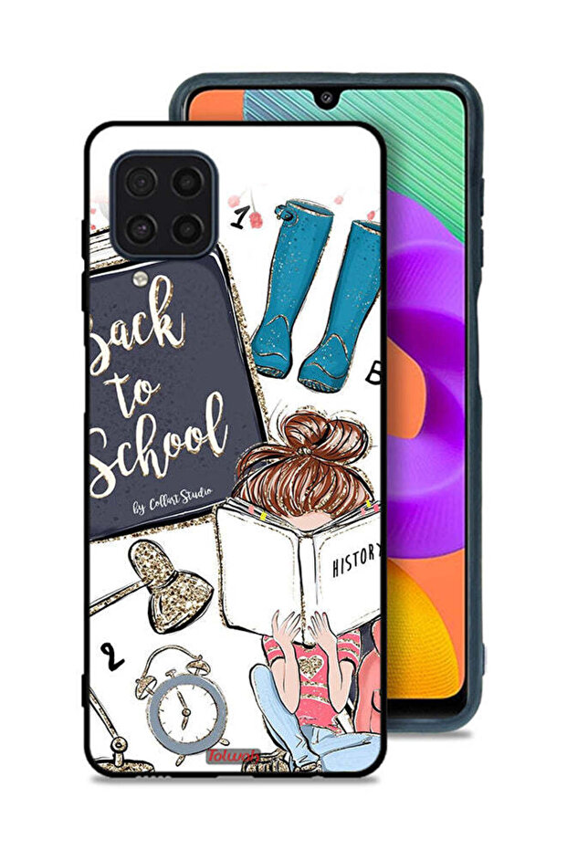 Samsung Galaxy M32 4G Protective Case Cover Back To School Girl Reading History