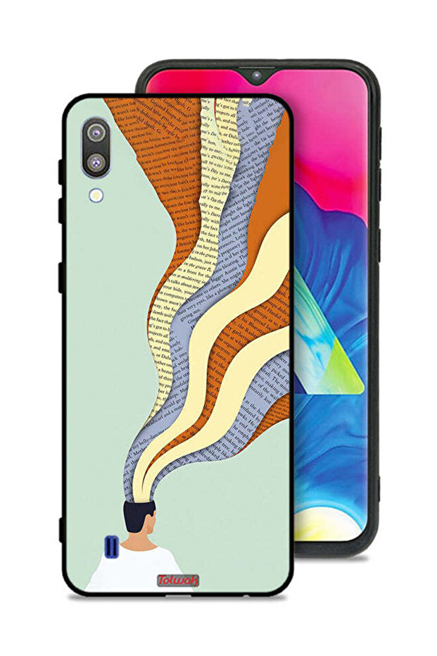 غطاء حماية لهاتف Samsung Galaxy M10 بتصميم Data In Mind Art