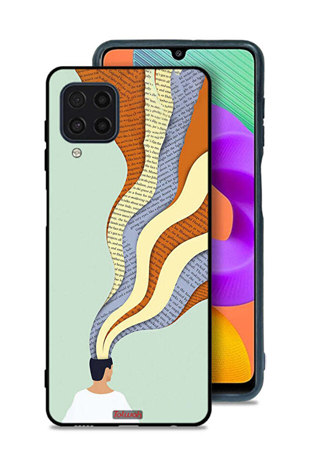 غطاء حماية لهاتف Samsung Galaxy M22 - تصميم فني مع بيانات