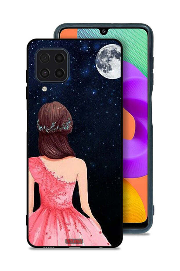 Samsung Galaxy M32 4G Protective Case Cover Girl And Moon Art