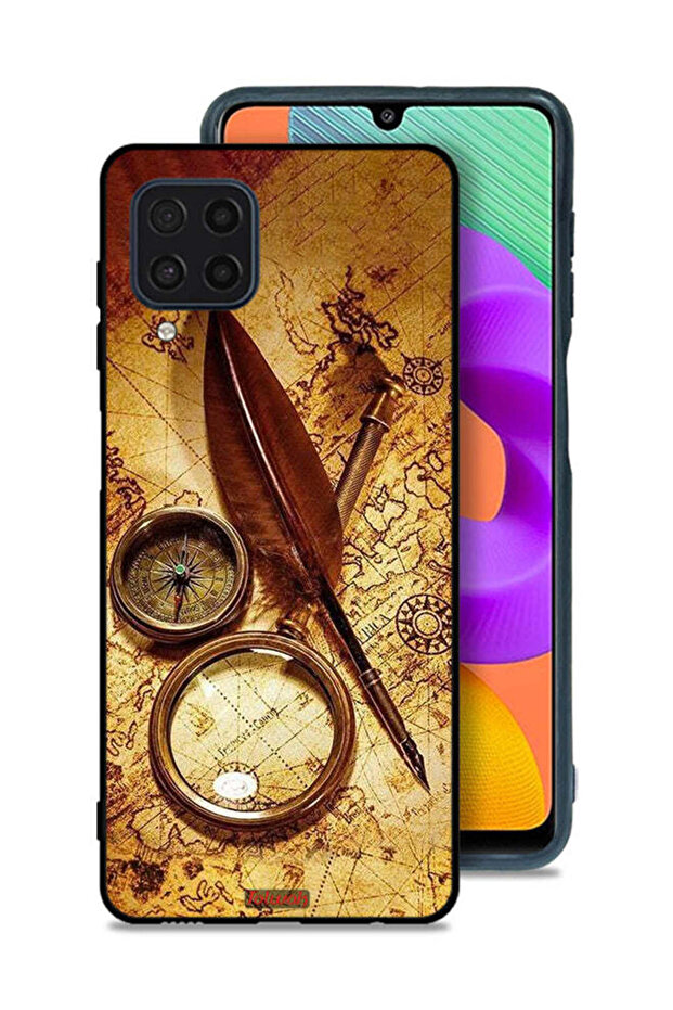 Samsung Galaxy M32 4G Protective Case Cover Vintage Compass