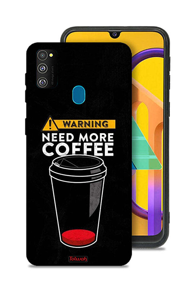 غطاء حماية لهاتف Samsung Galaxy M30s - هل تحتاج إلى المزيد من القهوة؟