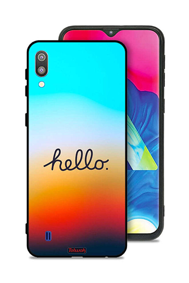 Samsung Galaxy M10 Protective Case Cover Hello