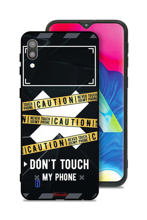 Samsung Galaxy M10 Protective Case Cover Caution Never Touch My Phone