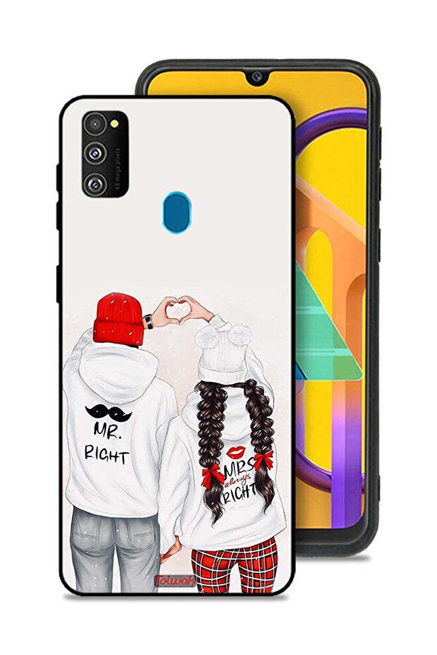 غطاء حماية لهاتف Samsung Galaxy M30s - يمين ويمين دائمًا